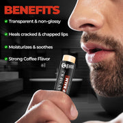BEARDO Whisky Smoke Lip Balm for Men, 4g (Pack of 2) | Moisturizes & Soothes Dry, Cracked & Chapped Lips | Enriched with Vitamin E, Shea Butter & Coffee | Non Glossy, Non Tinted | for Men - Daily Use