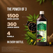 Dabur Jamun Neem Karela Juice - 1L | Helps Control Blood Sugar Level & Reduces Bad Cholesterol | Good for Metabolic & Digestive Health | Ayurvedic Health Juice For Diabetic Care