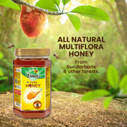 Zandu Pure Honey | Guaranteed Pure & Natural | Sourced from Sunderbans and other forests | Rich in antioxidant | German Lab Tested | 500+ Quality Tests | No Added Sugar, 1kg