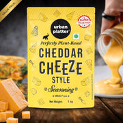 Urban Platter Cheddar Cheese Style Seasoning, 1 kg (Perfectly Plant-based | Ideal for Pop Corn, Fries, Pasta, and more | Super-Value pack)