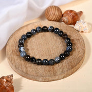 ASTRODIDI Natural Certified Black Sulemani Hakik Stone Bracelet with Lab Report | Aqeeq Agate Akik Kala Haqiq Gemstone