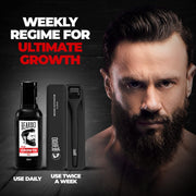 Beardo Beard Activator Derma Roller for Men, 540 - 0.5mm Chromium needles, Stimulates Hair Growth | Follicles activation | No Patchy Beard with Hair Growth Derma Roller
