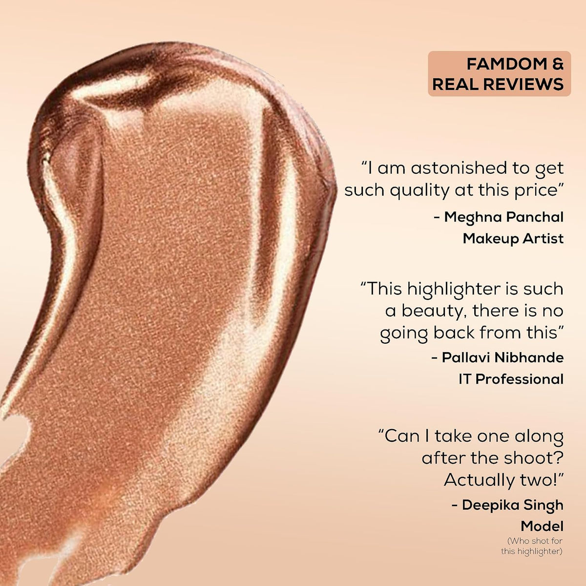 INSIGHT Professional Liquid Highlighter - Fire Glow | Glowly Finish | Waterproof & Smudgeproof | Multiuse - 25g (Pack of 2)