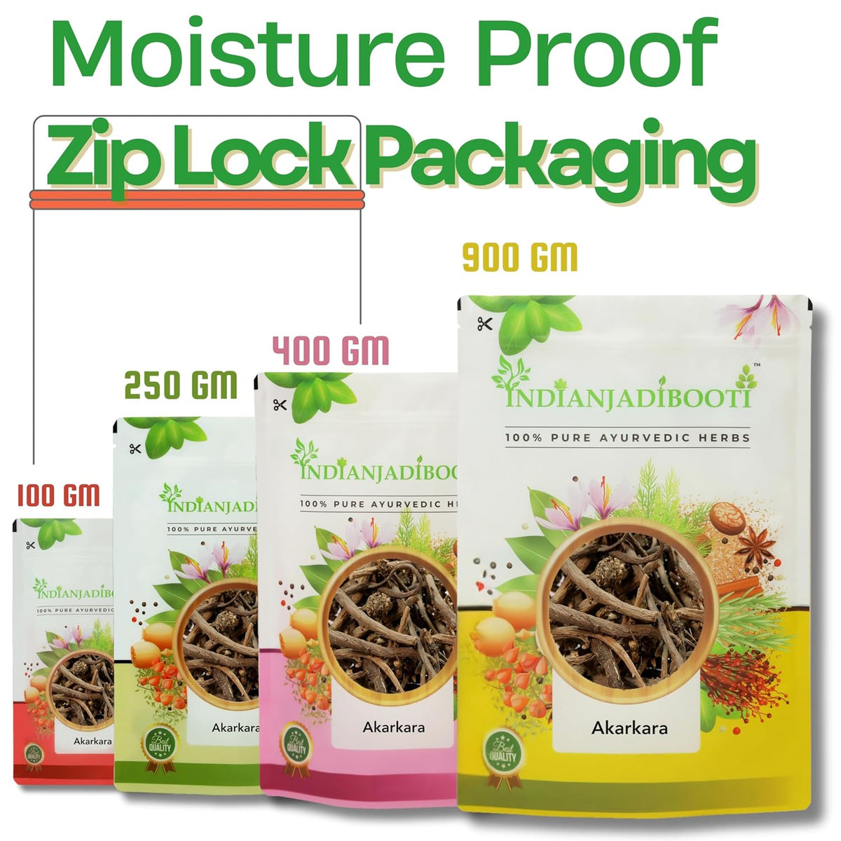 IndianJadiBooti Akarkara Roots - Anacyclus pyrethrum - Pellitory Roots, 400 Grams