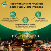 Zandu Neelibhringar Oil (100ml): 100% Ayurvedic Hair Growth Oil | 3-in-1 Action | Scientifically Proven For Hair Growth | Reduces Hair Fall | Strengthens Hair | 16 Potent Ingredients | Taila Pak Vidhi