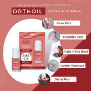 The Old Natural Orthoil Ortho Pain Relief Ayurvedic Medicine Oil 50ml Roll On I For Joint Pain Relief I 100% Herbal Oil With No Stickiness I Easy To Carry (Pack of 1-50ml))