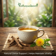 IndianJadiBooti Dandelion Roots | Pure Dried Singhparni Jad | Natural Liver Detox Tea Herb | 100% Raw & Unpolished Botanical | Supports Daily Wellness | Premium Veda Pack250 Grams Pack