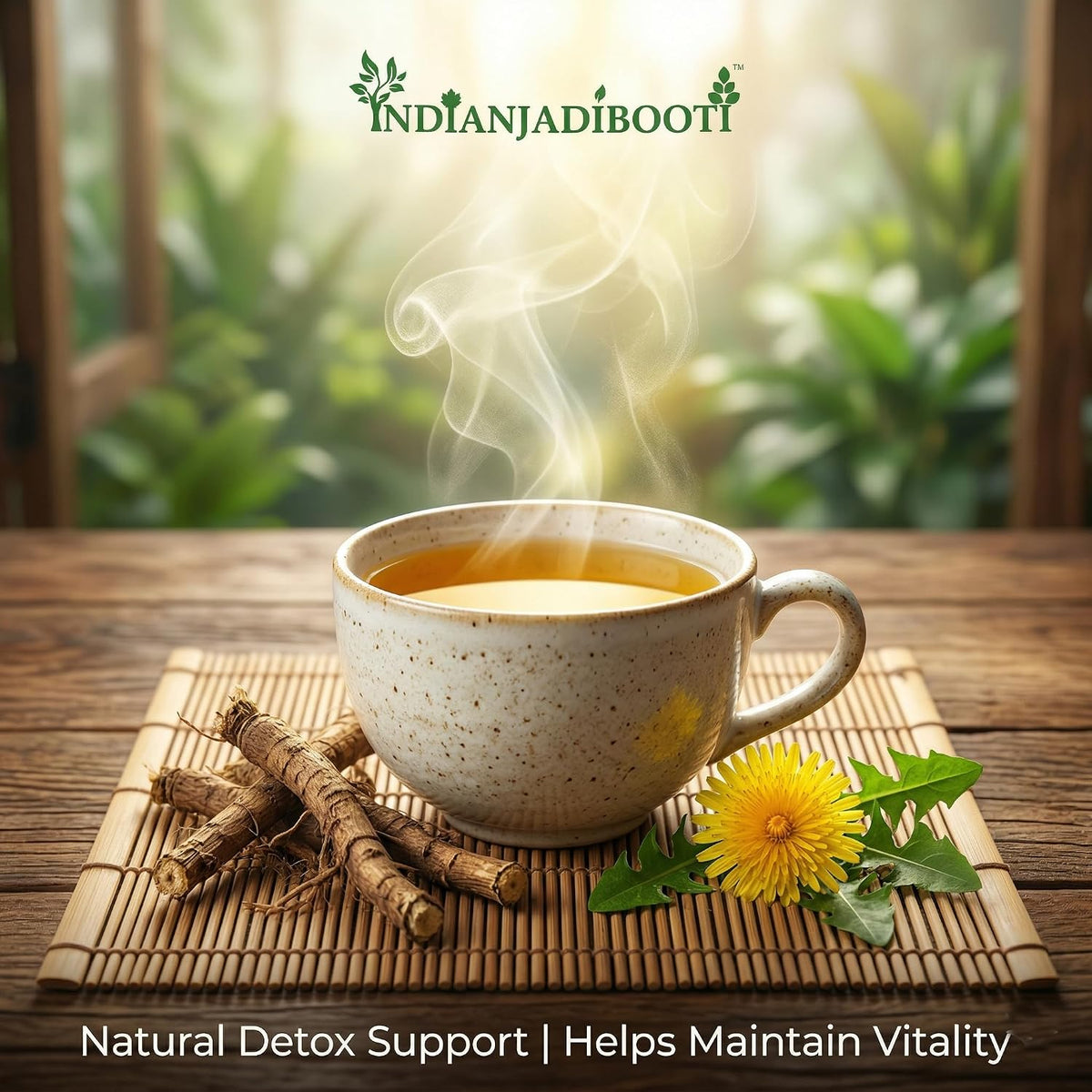 IndianJadiBooti Elite Detox Bundle: Nettle Leaves & Dandelion Root – Promotes Superior Filtration, Nutrient Density & Systemic Balance – 250gm Pack