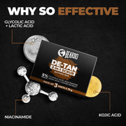 Beardo De-Tan 2-in-1 Scrub Bathing Bar for Men (75g X 3) | Dual Action Cleansing & Exfoliation | Niacinamide, Kojic Acid, Glycolic Acid & Coffee Extracts | Helps Remove Tan, Dirt & Dead Skin