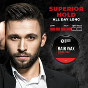 Beardo Stronghold Hair Wax For Men, 50 gm | Crystal Hair Wax with Aloe Vera & Castor Oil | Hair Styling Wax for Glossy Finish & Shine | Strong Hold
