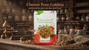 IndianJadiBooti Pure Gokshura (Tribulus Terrestris) 2700g | Premium Ayurvedic Supplement for Physical Endurance, Muscle Support & Athletic Performance | 100% Natural, Non-GMO, Vegetarian | FSSAI Licensed