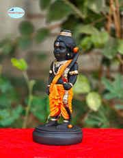 SHINDE EXPORTS shri ramlala murti ram Marble Idol ayodhya for Home décor Gift Pooja Small Size 7 inches Statue (Orange Dhoti)
