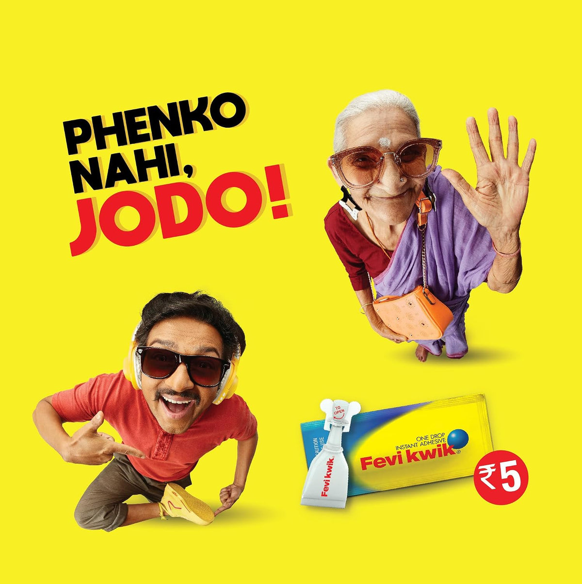 Pidilite Fevikwik One Drop Instant Adhesive | For Instant Sticking And Strong Bond | Multipurpose Use | Non-Stick, Non-Staining | 3G, Pack Of 12