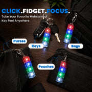 Toy Imagine LED Keyboard Keychain Fidget Toy, Pack of 4