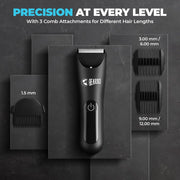 Beardo Ball Safe Pro Trimmer | Intimate Trimmer for Men | IPX7 Waterproof | Safe Ceramic Blades | 40mm T-Blade | 6000 RPM | 90 Min Runtime | Type-C Charging | Full Body Trimmer for Men
