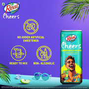 Dabur Real Cheers Green Apple Mojito - 250ml | Premium Cocktail Mixer for Home Bars, Parties & Gifting | Refreshing Green Apple, Lime & Mint flavour | Perfect for Mocktails & Party Drinks