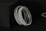 NMII Alloy Metal Gold Plated Bangles Set For Girls and Women Studded American Diamond Stone | Kangan Set | Metal ke Kade | Women Bangles | Girls Designer Bracelet Bangles | Fashionable Jewelry