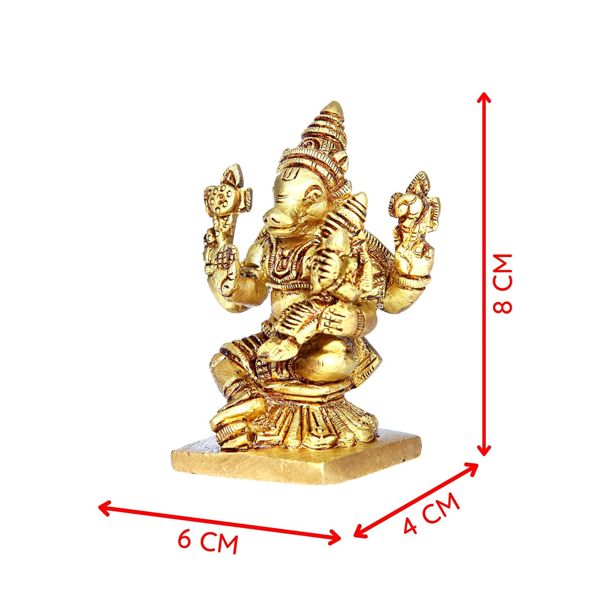 Aalayam Selveer Brass Lakshmi Hayagreevar Idol for Pooja (8 cm, 275g)