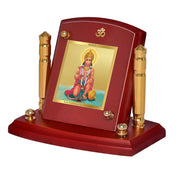DIVINITI 24K Gold Plated Religious Car Dashboard Frame | Premium God Idol Frame for Car, Home Mandir & Office Table | Spiritual Gift, Decorative Showpiece | Hanuman-3