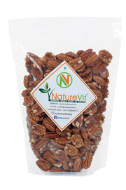 NatureVit Pecan Nuts 1kg | Rich in Antioxidants, Omega-3 & Fiber | Heart-Healthy Snack for Keto & Vegan Diets | Ideal for Baking, Salads & Trail Mix