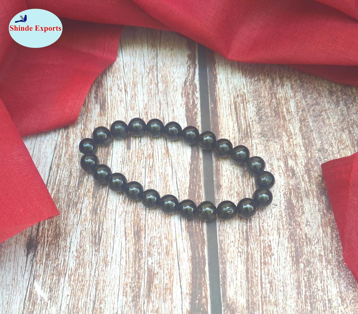 SHINDE EXPORTS Natural Black Tourmaline Bracelet for men and women