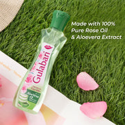Dabur Gulabari Premium Rose Water with Aloe Vera - 400 ml | Upto 8 HR Skin Hydration | Cleanses, Tones and Moisturises Skin | For All Skin Types