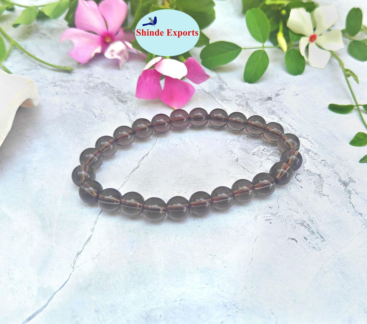 SHINDE EXPORTS Natural Smoky Quartz Bracelet for men and women