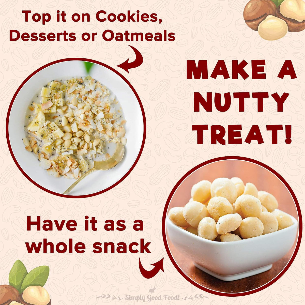 Urban Platter Roasted Salted Macadamia Nuts, 100g (Crunchy | Guilt-Free Snacking | Salted to Perfection)