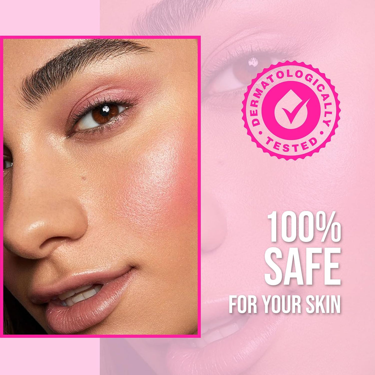 INSIGHT I'm Tinted Blush – Ruby Glow (6g) | Niacinamide-Infused | Water-Based Tint | Lightweight & Long-Lasting | Buildable Formula with Built-In Sponge Applicator