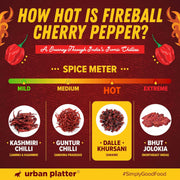 Urban Platter Fireball Cherry Pepper, 30g (Whole & Dried | Dalle Khursani Chilli of Sikkim |Hot & Fiery)