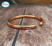 SHINDE EXPORTS Heavy Pure Copper thick Bracelet Bangle Unisex Kada Solid Handmade Cuff for Men & Women