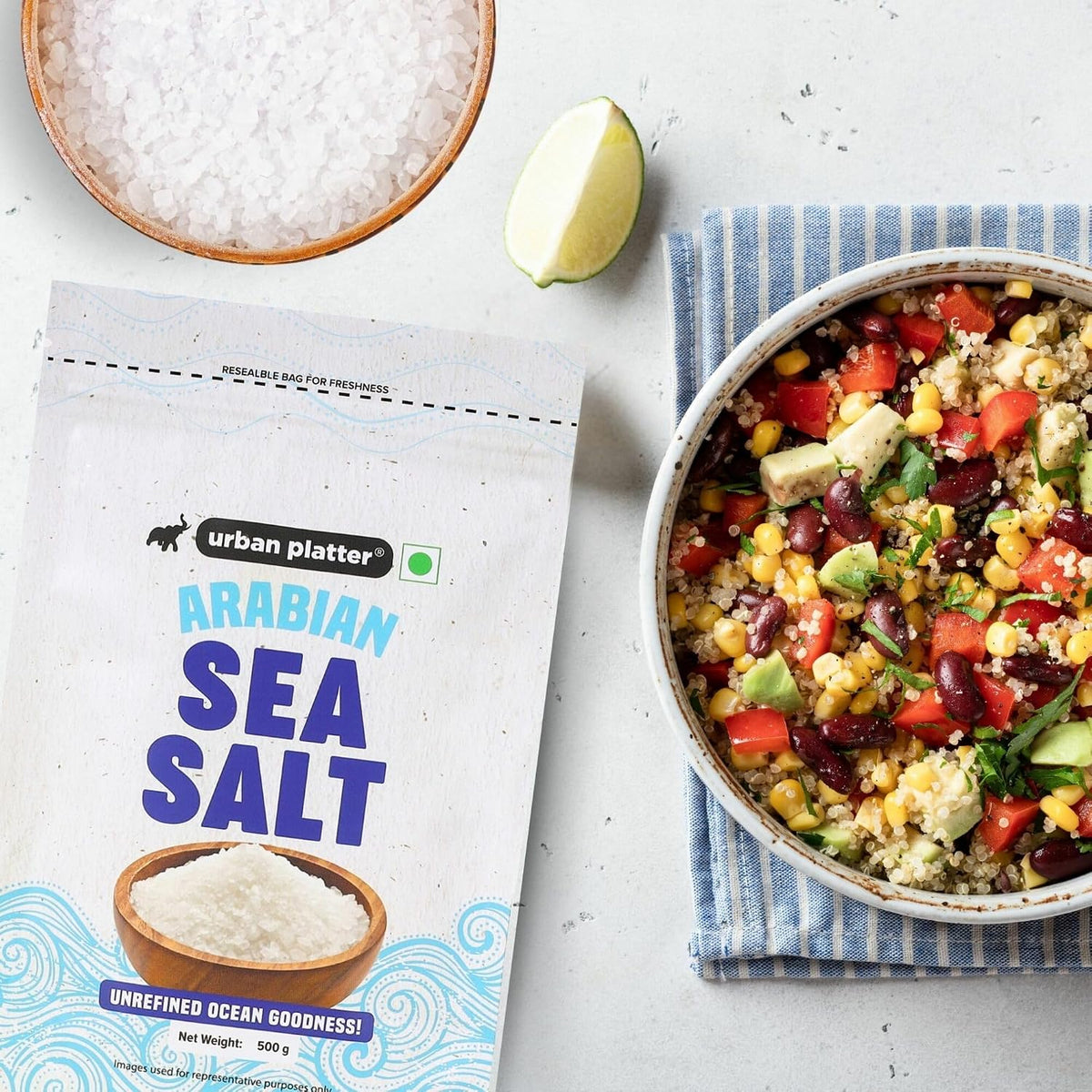 Urban Platter Arabian Sea Salt Flakes, 500g