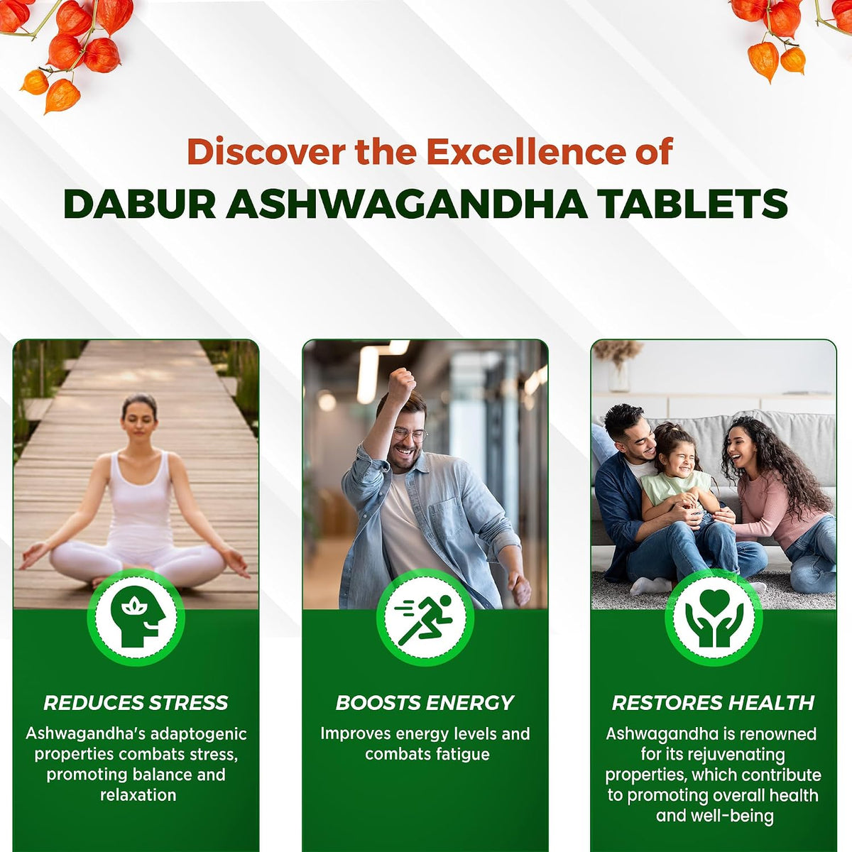 Dabur Jamun Neem Karela Juice - 1L & Dabur Ashwagandha Tablets - 60 tabs COMBO