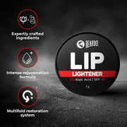 Beardo Lip Lightener for Men with Kojic Acid & SPF 30, 7g | Non-Tinted Brightening Lip Balm | Lip Balm for Dark, Dry & Chapped Lips | Men’s Lip Care for Smooth, Soft & Pink Lips
