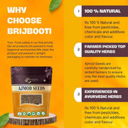 Brijbooti Ajmod 200 Gram - Ajmoda - Apium Graveolens - Celery Seeds | FSSAI, GMP, ISO Certified