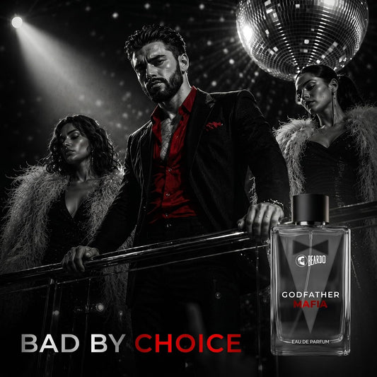BEARDO Godfather Mafia Eau De Parfum 100ml | Fruity, Amber, Woody Fragrance | Long Lasting Perfume for Men | Gift For Men | Strong EDP For Men | Gift For Husband | Gift For Boyfriend