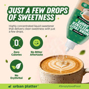 Urban Platter Monk Fruit Sweetener Drops, 15ml (Zero Calorie | No Erythritol | No Bitter Aftertaste | For Tea, Coffee & Beverages)