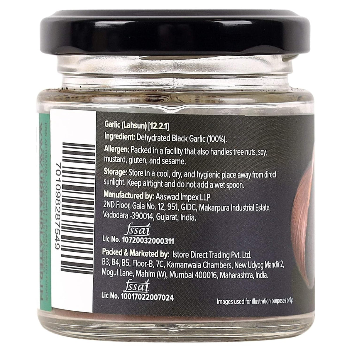 Urban Platter Black Garlic Powder, 50g [Umami-Rich, Slowly-Aged, Functional Food, No preservatives]
