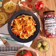 Urban Platter Arrabbiata Sauce, 390g (Plant Based, Preservative-free, Italian Inspired Sauce for Pasta, Pizza and More)