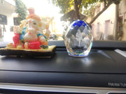 Shinde Exports Saibaba crystal idol / Saibaba idol / Saibaba crystal / saibaba idol for car dashboard 3d crystal