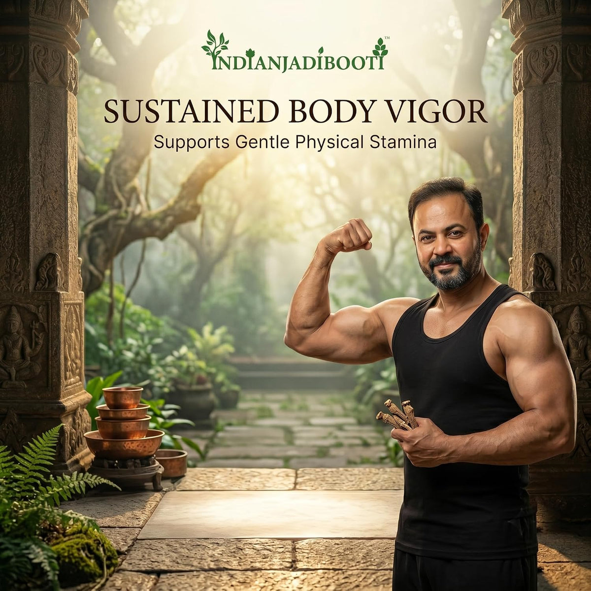 IndianJadiBooti Pure Black Musli Roots (Kali Musli) | Curculigo Orchioides | Traditional Ayurvedic Rasayana for Holistic Vitality, Physical Stamina & Rejuvenation