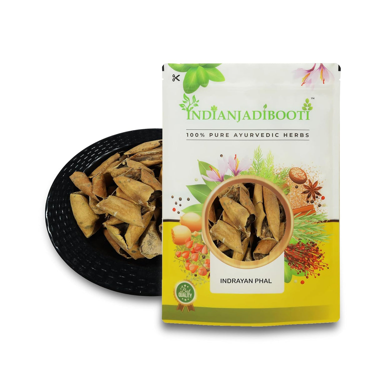 IndianJadiBooti Indrayan Phal (Citrullus Colocynthis) | 2 Packs (Total 1.8kg / 900g Each) | Whole Dried Raw Herb | Traditional Tumba/Hanzal/Ghourumba | Natural Botanical Fruit (Grade A Sun-Dried)
