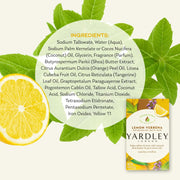 Yardley Lemon Verbena With Shea Butter Bar Soap, 4.25 Ounce