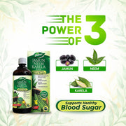 Dabur Jamun Neem Karela Juice - 1L & Dabur Ashwagandha Tablets - 60 tabs COMBO