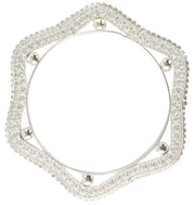 NMII Stylish Star Design Alloy Metal Bangles Set For Women & Girls with Zircon Diamond | Trendy Girl's Bangles Bracelet | Bangles For Women Latest | Wedding, Party, Festive, Occasion, Daily
