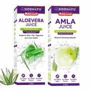 Baidyanath Aloe Vera with Pulp 1000 Ml & Amla Juice 1 Ltr