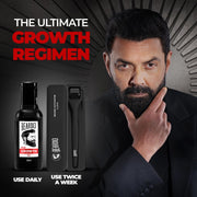 Beardo Beard Growth Duo | Beard & Hair Growth Oil 50ml & Beard Activator | Promotes Thicker, Longer & Fuller Beard Growth | For Patchy Beard- Set of 2