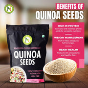 NatureVit Quinoa Seeds, 1 kg | Kinowa | Healthy Food | Gluten Free Products | Quinoa Seeds With High Protein | Diet Food