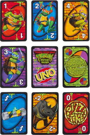Mattel Games UNO Teenage Mutant Ninja Turtles Mutant Mayhem Card Game for Family Night, Travel & Camping