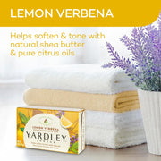 Yardley Lemon Verbena With Shea Butter Bar Soap, 4.25 Ounce